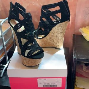 Just fab wedge sandals Size 8 1/2